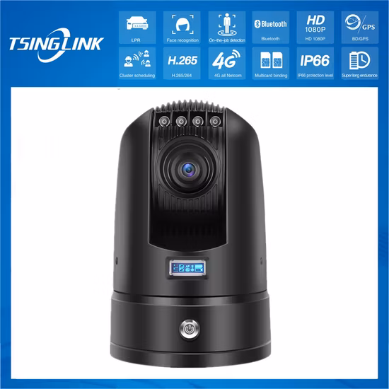 Cámara domo de vigilancia inalámbrica CCTV con reconocimiento facial inteligente 4G, Control remoto para exteriores, cámara PTZ alimentada por batería